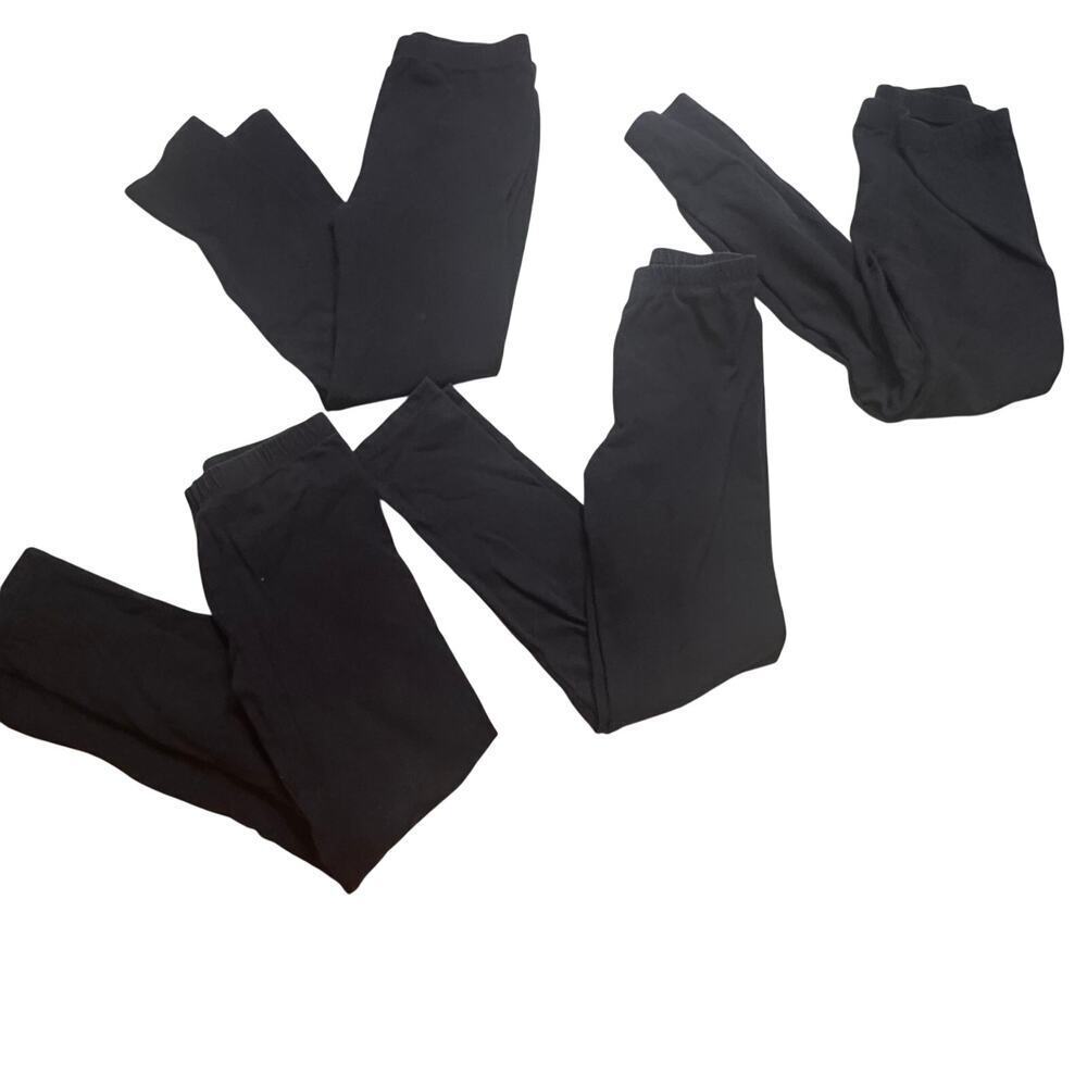 Pack of 4 Black Leggings sz 7/8 All Black Leggings